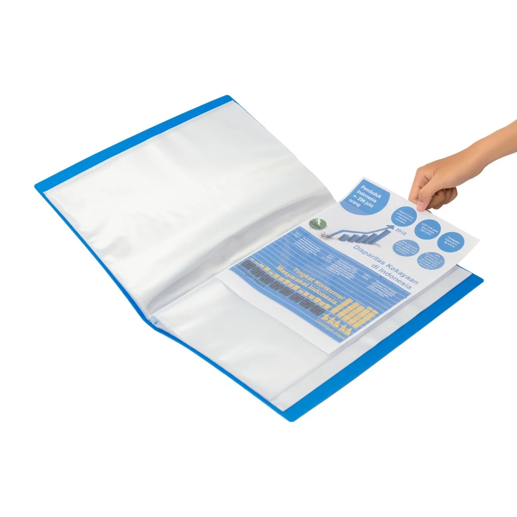 Bantex Display Book 60pc FC Clear Holder Ukuran Folio 60 Lembar